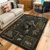 Dinosaur Fossil Exhibition Pattern Rug Floor Mat for Living Room or Bedroom Soft and Comfortable Carpet a Gift for Birthday and Holiday.
