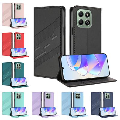Magnetic Leather Wallet Flip Case for Honor X5B X6B X7A X7B X8 4G X9 X40 5G X8B X8C X9C Smart X40i X50 Cover | Classic Design