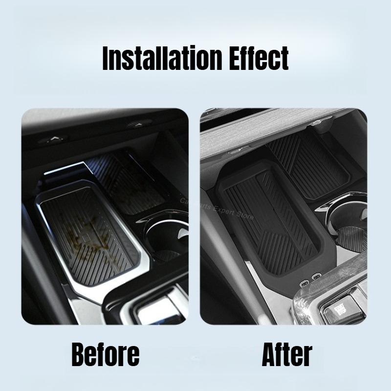 For BMW 5 Series 2024-2025 Silicone Wireless Charging Pad Anti-Slip Car Center Console Protector Mat Cover Interior Accessories