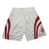 Rockets Retro Embroidered Drawstring Cropped Basketball Shorts Training Shorts