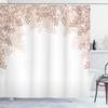 Cherry Blossom Shower Curtain, Spring Floral Japanese Sakura Bathroom Decor Polyester Fabric Waterproof Bath Curtain With Hooks