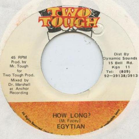

7inch Record EGYPTIAN - How Long Two Tough 1993 Jamaica Reggae, Ska & Dub