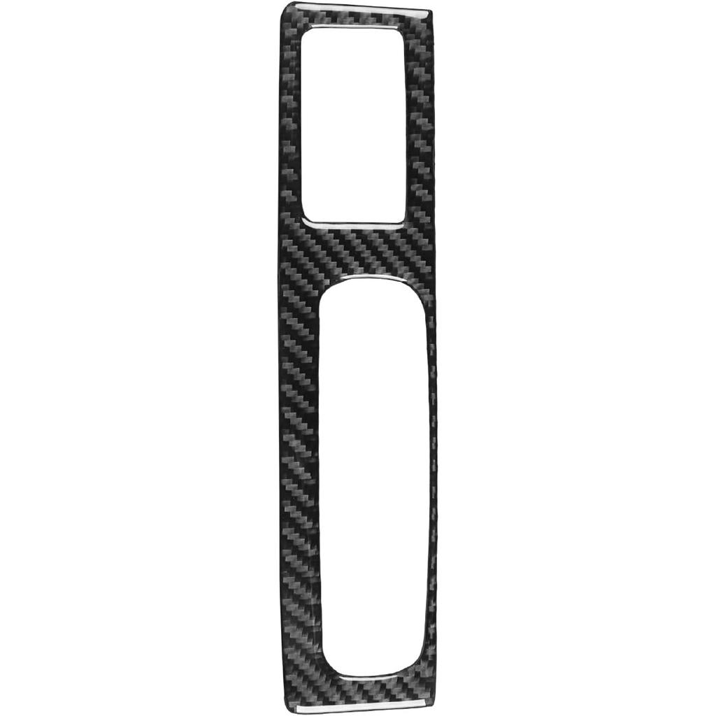 4pcs Carbon Fiber Car Window Lift Switch Cover Stickers Compatible with Dodge RAM 1500/2500/3500 2019-2023 Crew Cab, Door Glass Control Panel Trim