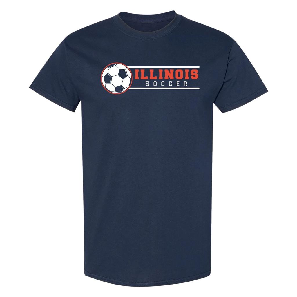 Illinois Soccer Spotlight T-Shirt - Navy