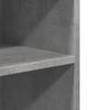Side Table with Casters Concrete Grey 55x60x78 cm Particleboard