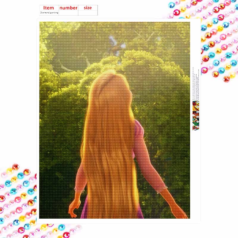Disney Diamond Art Painting Rapunzel Home Wall Decor Crafts Adult/Beginner Gift Ideas Creative Home Decor