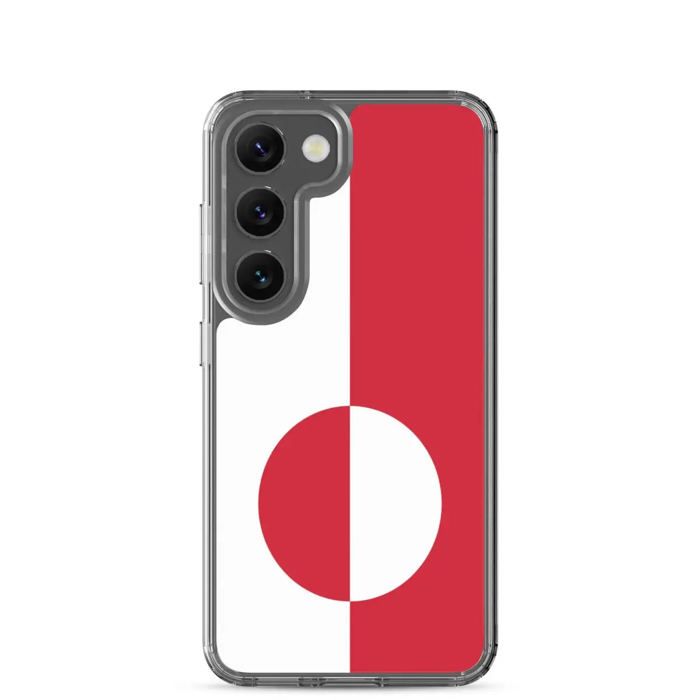 Coque Téléphone - Samsung - Galaxy S24 Plus - Drapeau Groenland - Souple - Multicolore