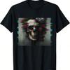 Goth Aesthetic Grunge Occult Emo Satanic Waporvave Skull T-Shirt