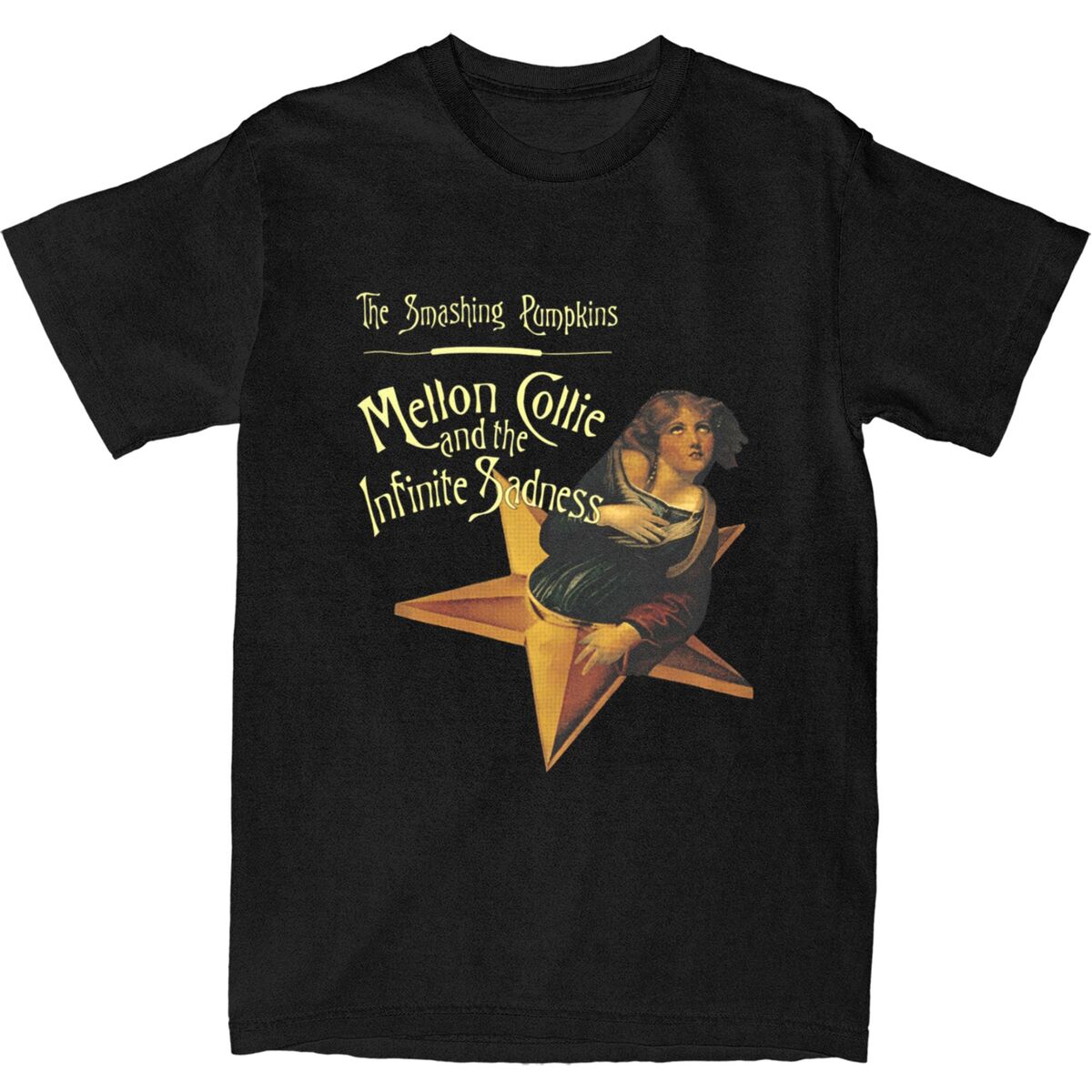 

Album The Smashing Pumpkins T-Shirt Mellon Collie And The Infinite Sadness T Shirts Short-Sleeved Tops 100% Cotton Top Tees 5XL різнокольоровий