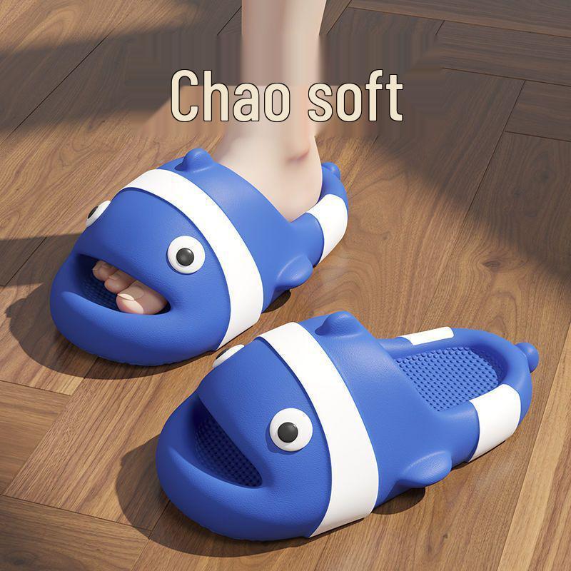 Clownfish Kids' Cartoon Slippers - Non-Slip Indoor Summer Footwear for Boys, Girls & Parent-Child Families