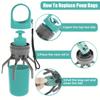 Portable Dog Pooper Scooper Outdoor Pet Waste Pick-up Cleaner Built-in Garbage Bag Handheld Pet Poop Grabber No Touch Design