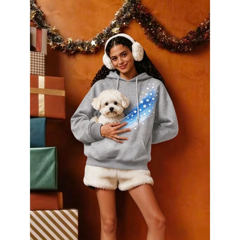 Pet Pocket Hoodie Sweatshirt Unisex Pullover Streetwear