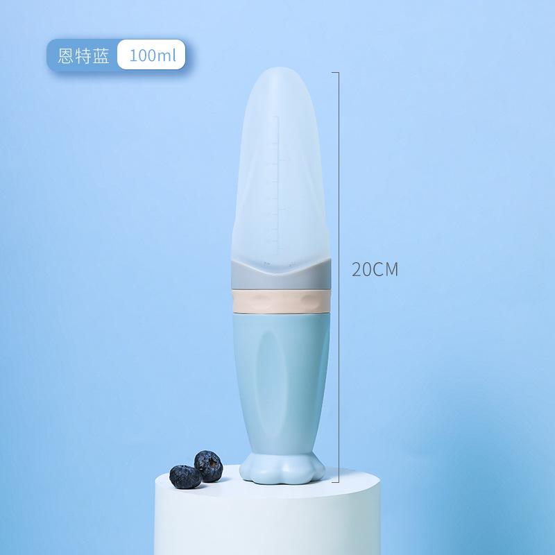 Бутылочка для кормления младенцев, силиконовая детская ложка для кормления овощей и фруктов, бутылочка для риса и хлопьев, детская тарелка