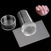 Nails Art Stamping Platten Set Französische Maniküre Design Platte Stempel Politur Schablone Vorlage Siegel Stempel Schaber Zubehör Werkzeuge