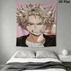 My Hero Academia Wall Tapestry Aesthetic Wall Hanging Printed Fabric Blanket Decorative Tapestries for Bedroom Living Room Home Decor