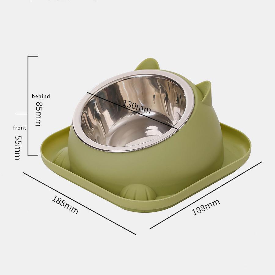Fun Shaped Anti Tipping Cat Bowl With Added Water To Prevent Ants Separable Design for Easy Disassembly and Washing