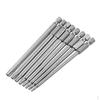 6Pcs Long Head Screwdriver Bits Tip Set S2 Steel 1/4" Hex Shank 100mm