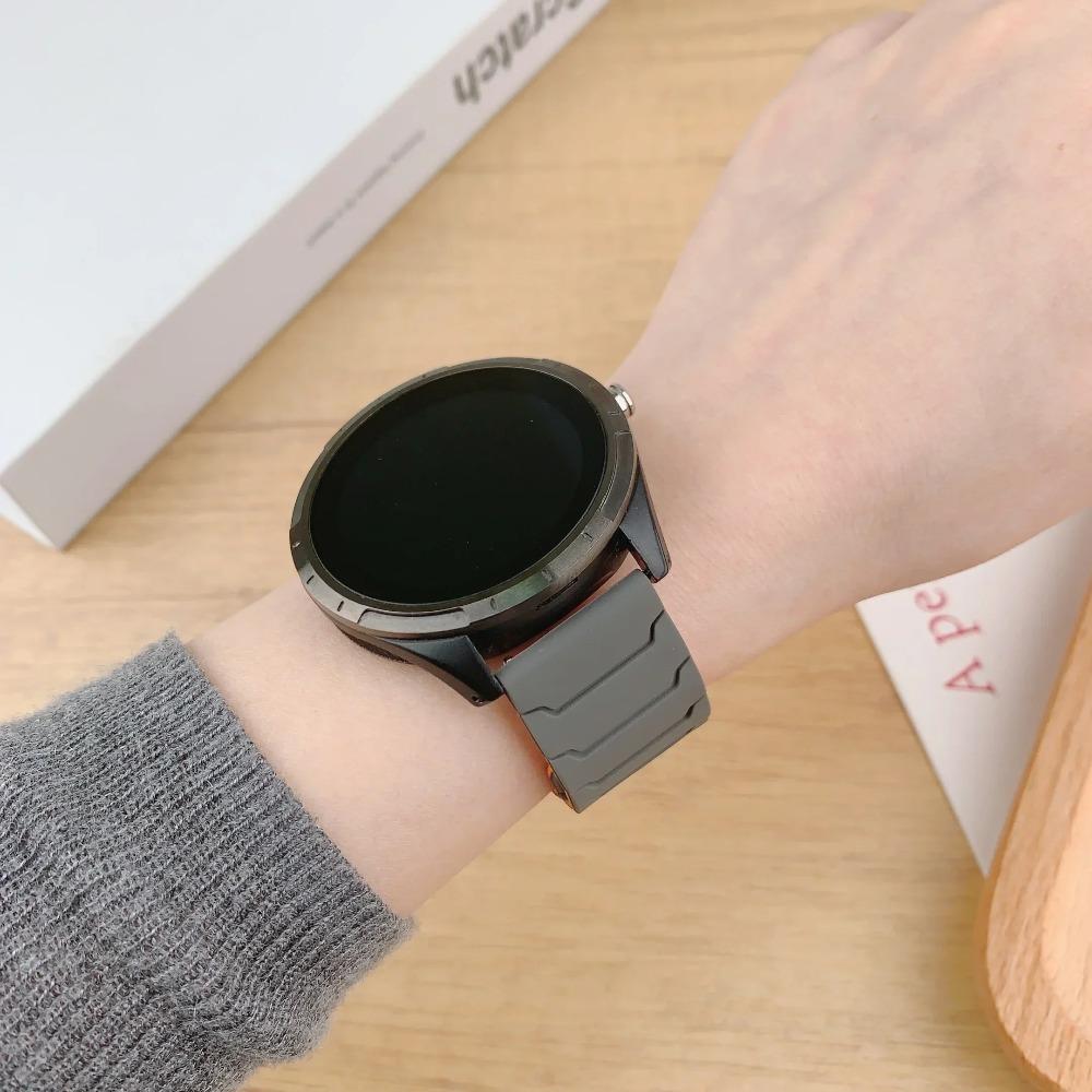 20mm 22mm 18mm Silicone Magnetic Loop Strap for Samsung Galaxy Watch 7/6/5 Active 2 Amazfit Bracelet HUAWEI Watch GT 2e 3 Band