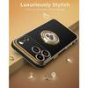 Shockproof Case - BOOLING - for iPhone 17 Pro - Silicone Case with Cord Ring Heart Pattern - Black