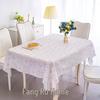 European Plain Lace Waterproof PVC Tablecloth - Anti-Scalding, No-Wash, Rectangular Dining & Coffee Table Mat