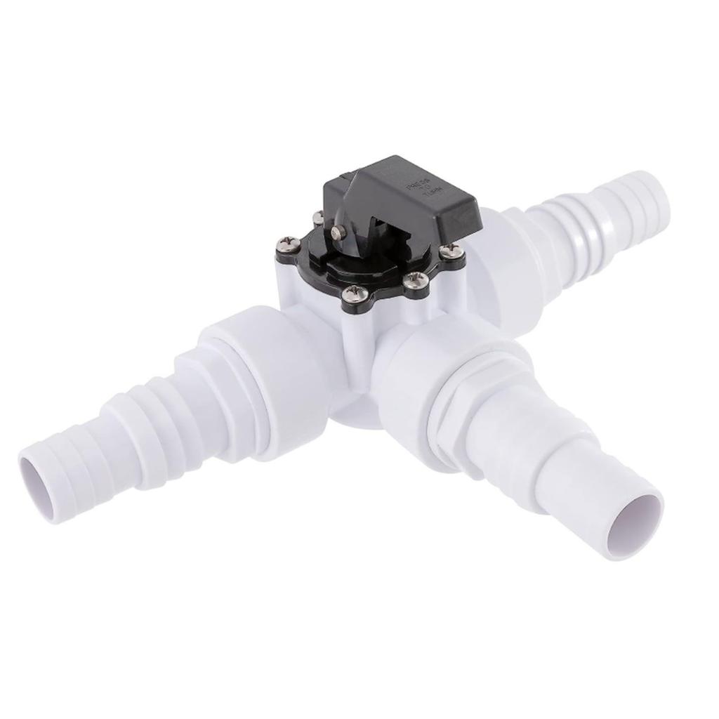 12pc Sand Filter Accessories With 3 Way Pool Bypass Valves ABS Adapters And 6 Metal Clamps Suitable For Pool Maintenance