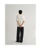 8SECONDS Formal Half-Zip Collared Neck Short Sleeve Knit Ivory