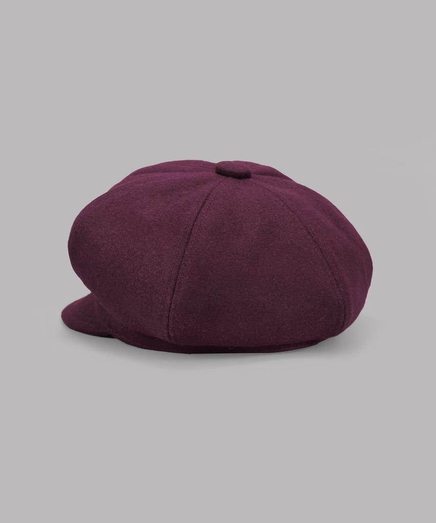Maia Wool Baker'S Hat - Wine