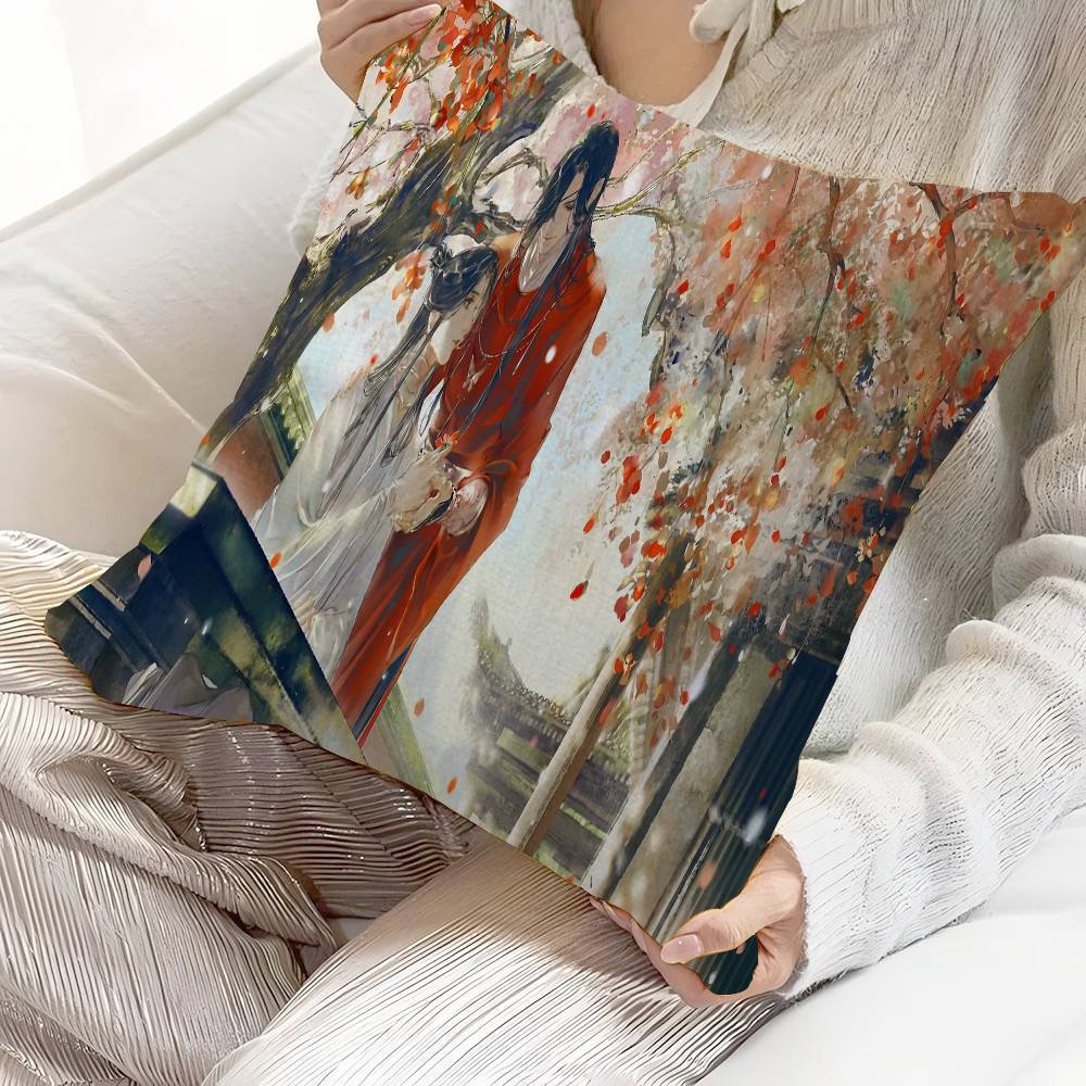 Anime Heaven Official's Blessing Stitch Lucky Dragon Pillow Cover Sofa Cushion Cover Home Room Decoration Children Gift