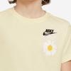 Nike Daisy Letter Print Round Neck Pullover Short Sleeve T-Shirt Kids Tops Coconut-Milk FB1993-113