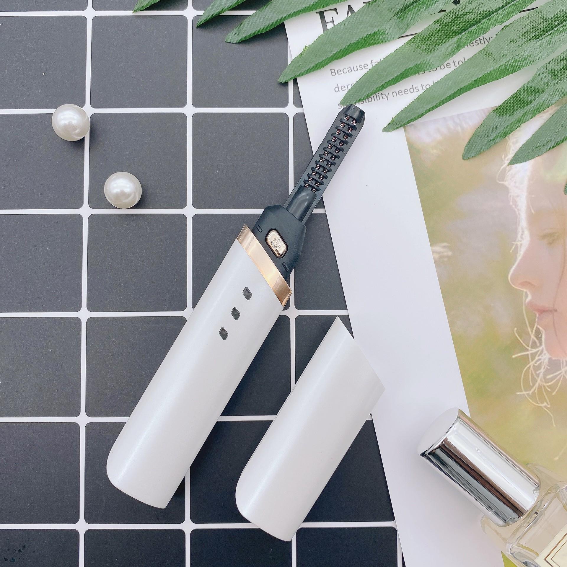 Rechargeable Electric Heated Eyelash Curler - Portable, Long-lasting Curling Tool.