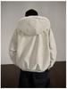 Men's Winter Lychee Pattern PU Leather Jacket with Hood and Fur Collar