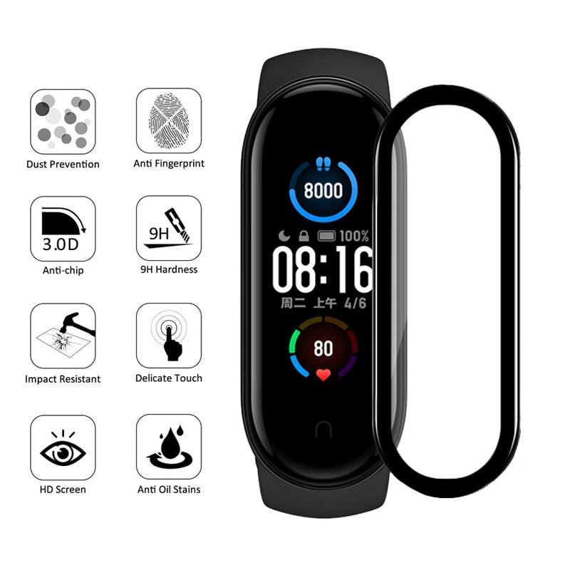 Verre 3D pour Xiaomi mi band 5 4 6 protecteur d'écran souple sur Xiami Mi band band5 Miband5 couverture pour Xiomi mi band 5 Film