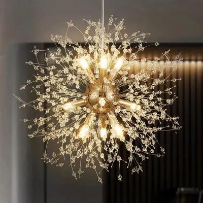 Modern Dandelion LED Chandelier Lighting Pendant Lamp For Living Room Dining Room Bedroom Home Decoration Art Crystal Lamps