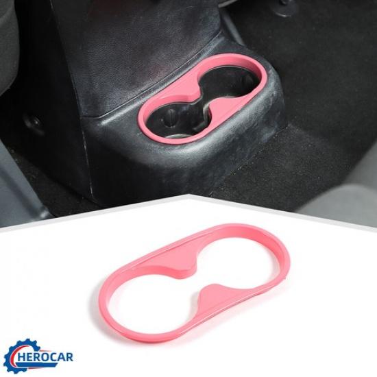 Rear Back Water Cup Holder Cover Trim Bezel Ring For Jeep Wrangler JK 2011-2017
