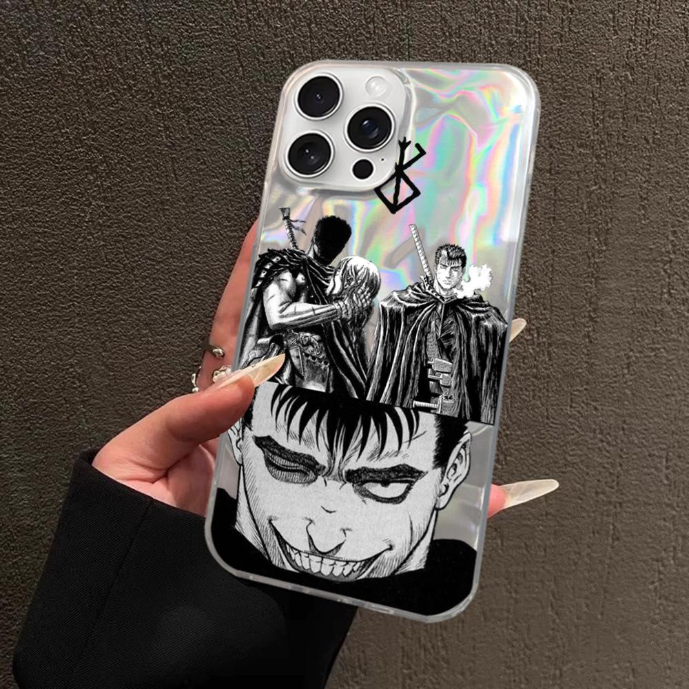 

Чехол для телефона Berserk для iPhone 16 15 14 13 12 11 Pro Max Mini X Xs XR Прозрачный чехол iPhone 13Pro Max
