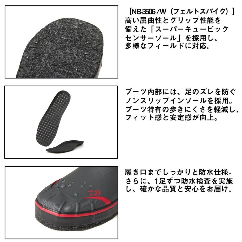 Botas de Pesca DAIWA Cinza M NB-3506W (Largo)