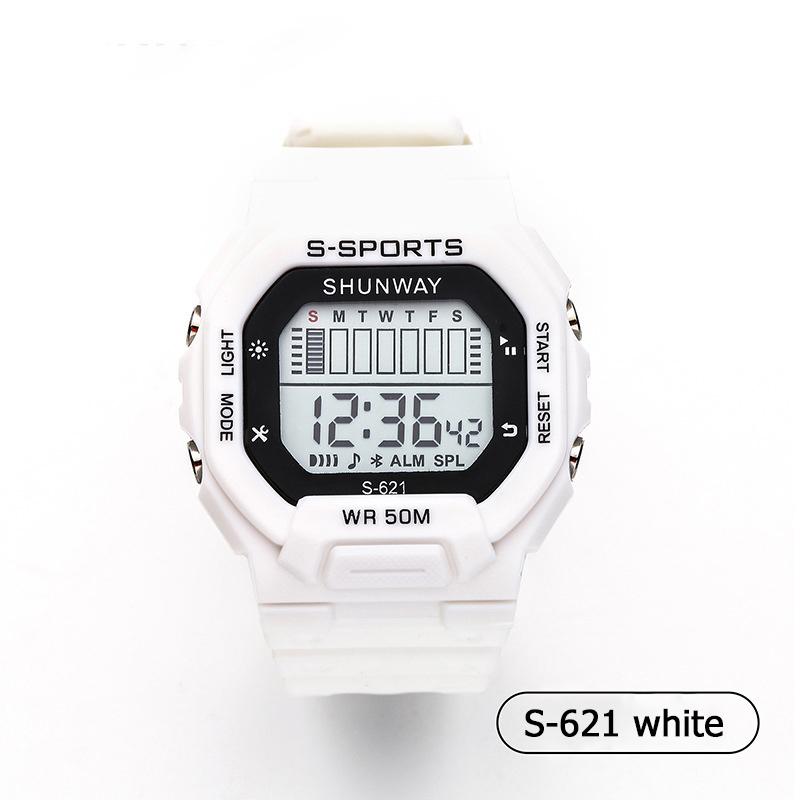 

UTHAI Children Boys Girls Student Electronic Watch Macaron Colorful Men and Women Sports Alarm Clock Waterproof Square Watches
