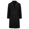 British Style Men's Wool Trench Coat, Autumn/Winter Long Coat