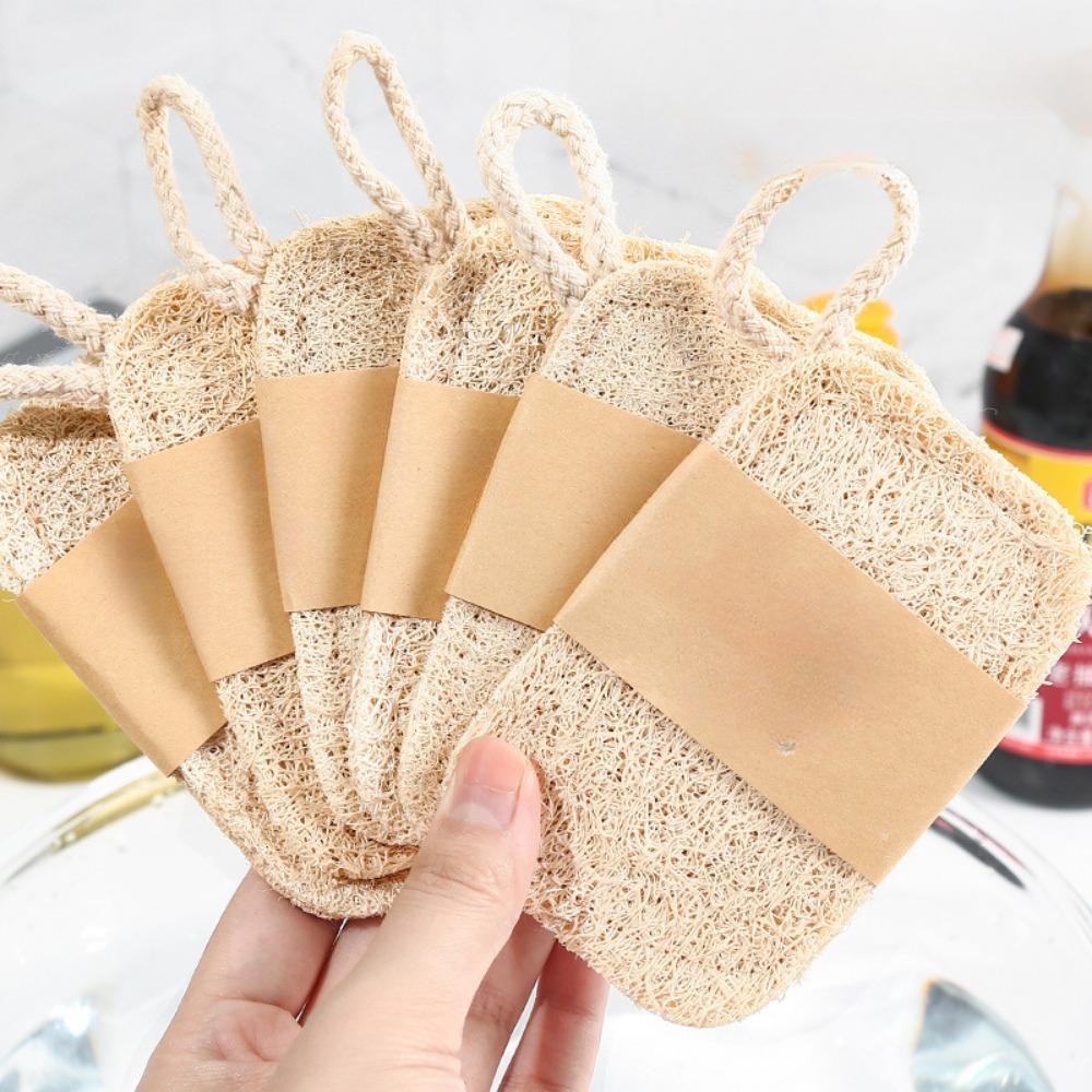 3 Stück Luffa-Waschmittel Geschirrspülmittel Topf Mehrzweck-Natürliche Luffa-Fruchtfleisch-Wasch-Geschirrtuch Hausarbeit Küche Anti-Fett-Geschirrspül-Artefakt