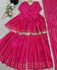 Bollywood Mal Chanderi Salwar Suit Indian Designer Women Salwar Kameez Sharara Set Dress