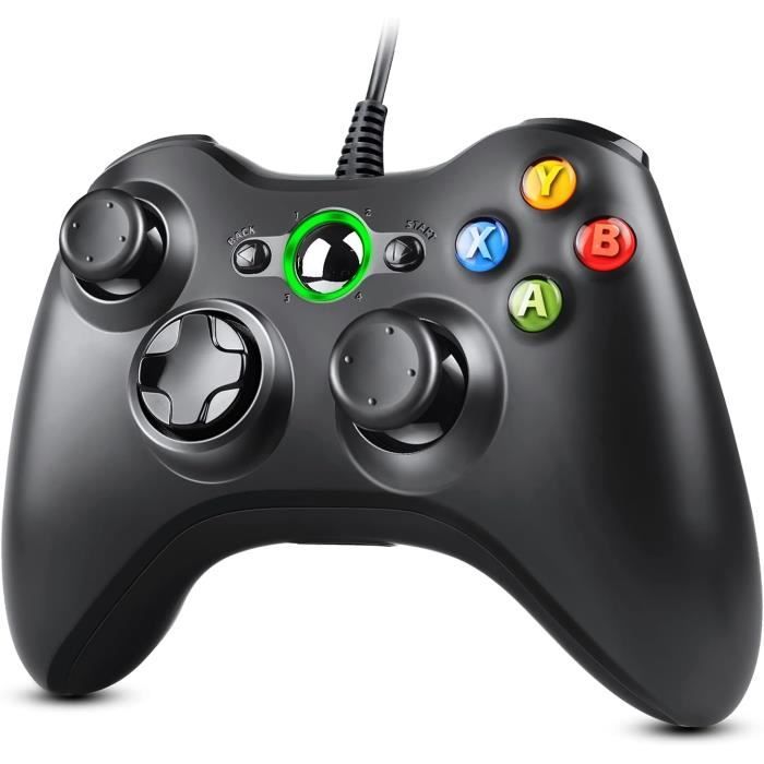 Manette de jeu - Zexrow - Xbox 360 - Filaire - Double Vibration - Compatible PC