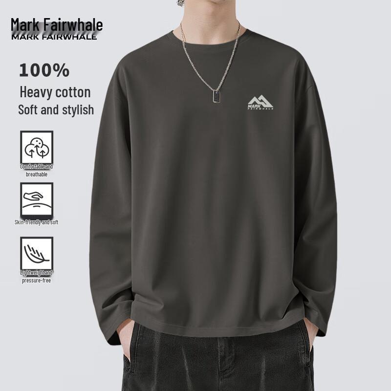 Mark Fairwhale Men's Heavyweight Cotton Long-Sleeve T-Shirt