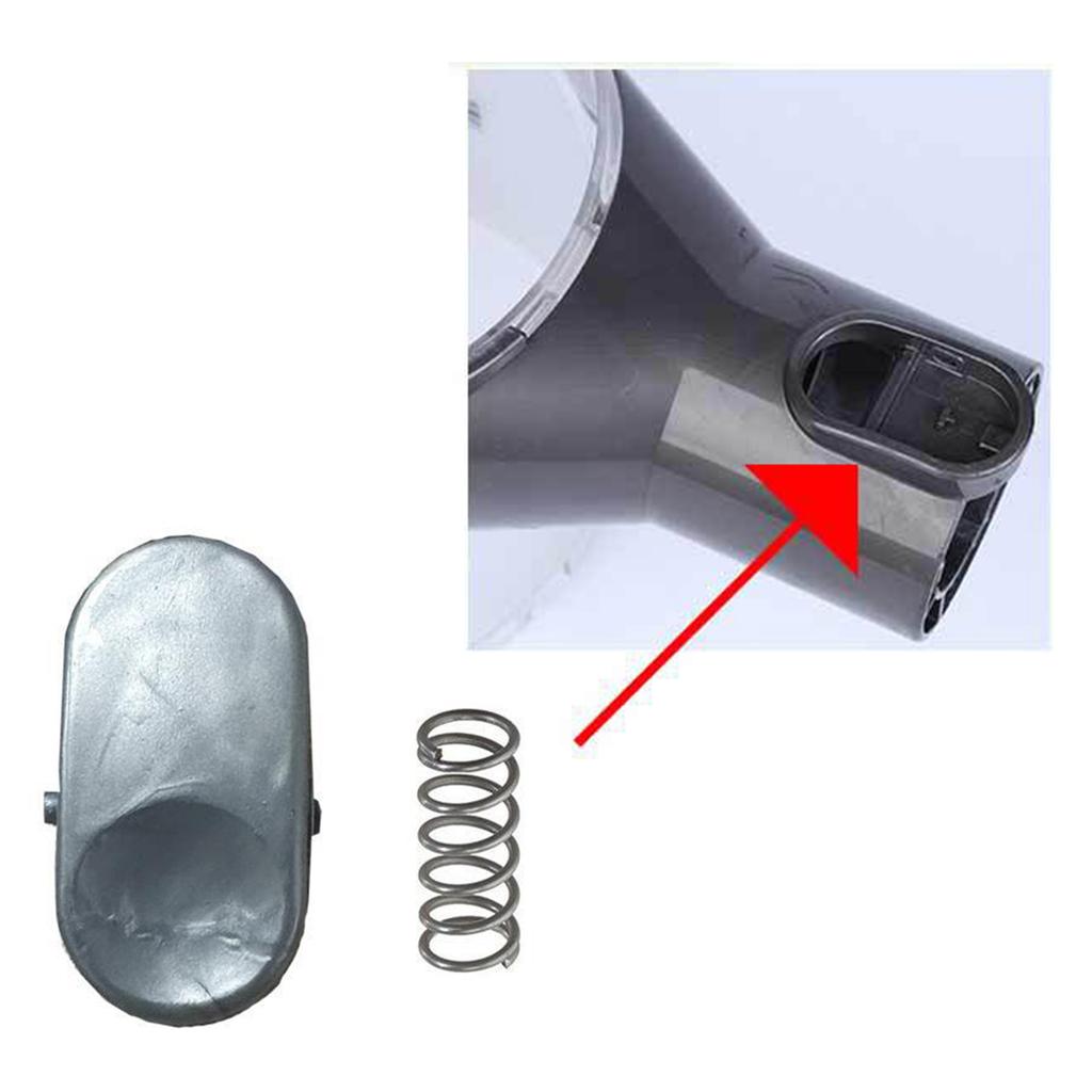 2 Set Replacement Silver Tool Catch Vacuum Cleaner Part Dust Bucket Button Suitable for Various Models Vacuum Cleaner