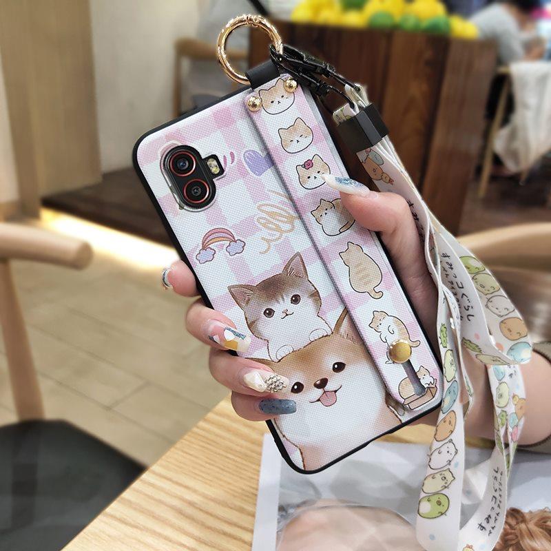 Waterproof Silicone Phone Case For Samsung Galaxy Xcover6 Pro/SM-G736U/B Soft Case Phone Holder Lanyard Back Cover Ring