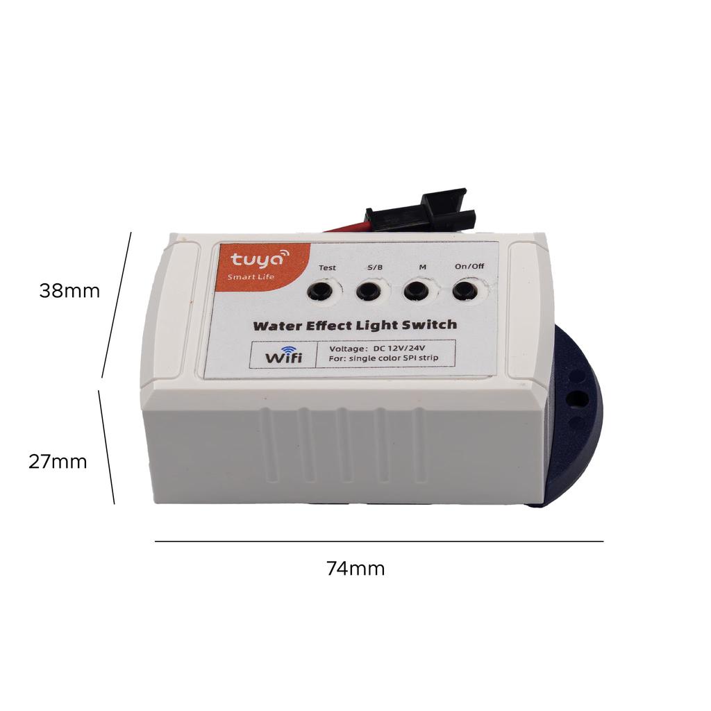 Controller for Single-color LED Strips Flowing WiFi Tuya 12-24VDC