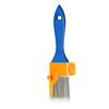 1pc Multi-Purpose Edge Painting Brush - No Battery, Manual Plastic Tool with Wooden Handle for Walls, Ceilings & Narrow Surfaces