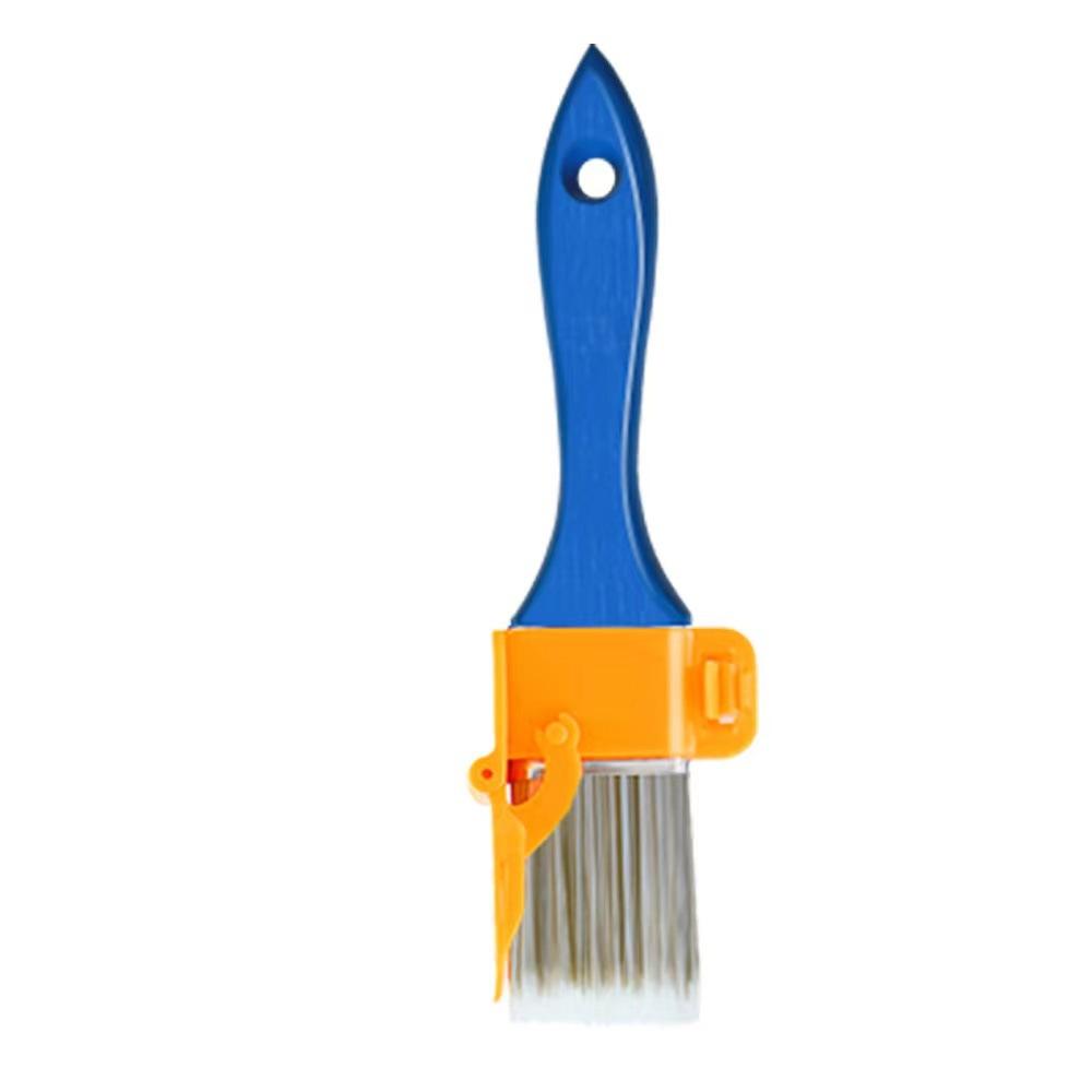 1pc Multi-Purpose Edge Painting Brush - No Battery, Manual Plastic Tool with Wooden Handle for Walls, Ceilings & Narrow Surfaces