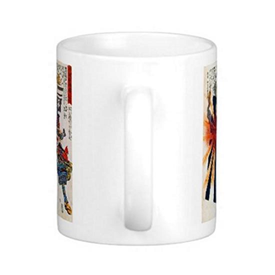 Utagawa Legend of the Brave General Honjo Echizennokami Photo mug Kuniyoshi's "The Shigenaga" mug (Ukiyo-e series)