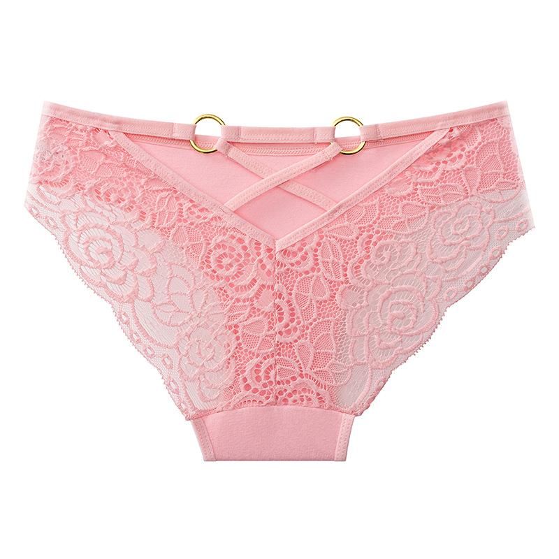 Pure cotton underwear women's sexy seamless girl briefs T-word pants women's large-size women's underwear