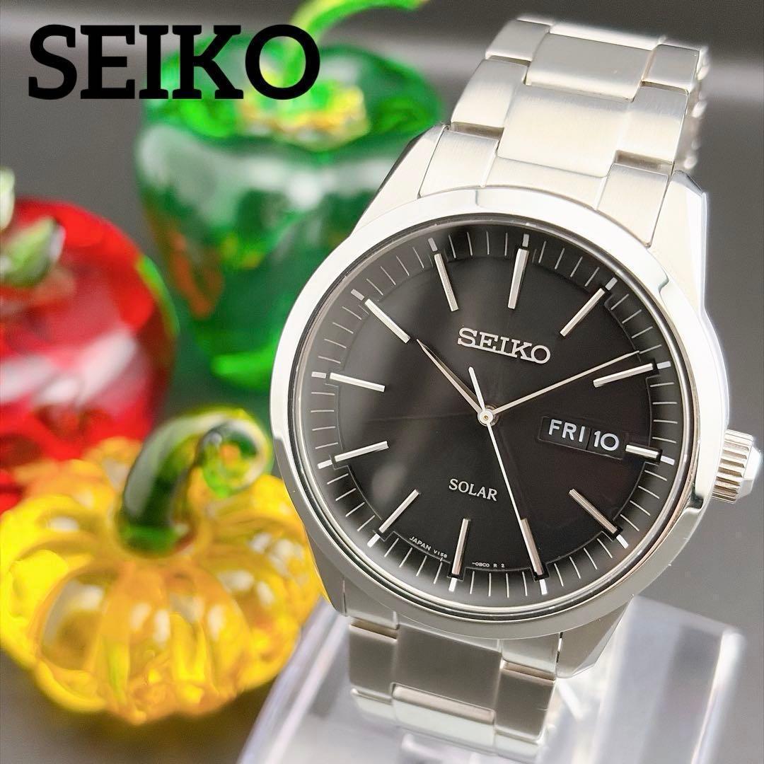 Used [Warranty included/Good condition] Seiko Solar Men s Watch Dress Watch Formal